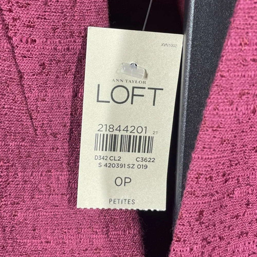 NEW Loft Blazer Jacket Womens 0 petite purple preppy colorful classic - Picture 5 of 9
